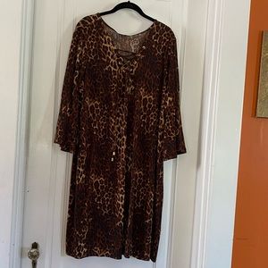 IMAN leopard dress
